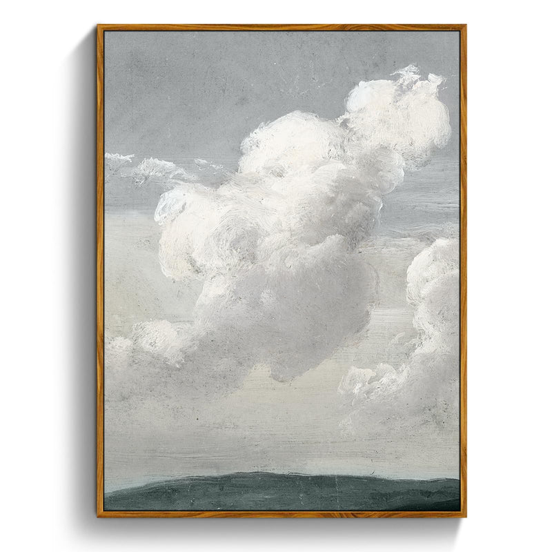 Framed Canvas Wall Art Vintage Landscape Wall Art Sky White Cloud Rustic Farmhouse Wall Decor for Bedroom Bathroom Living Room Nature Scenery Aesthetic Paintings 8
